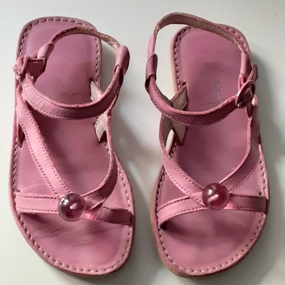 Jacadi Pink Leather Sandals